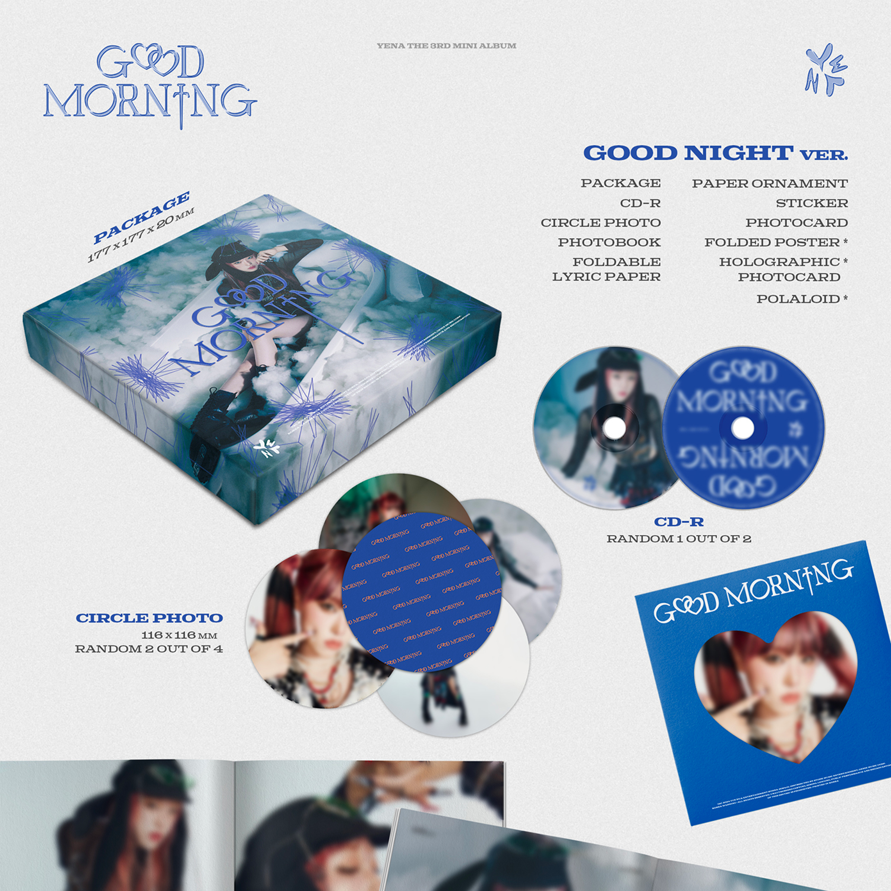 CHOI YENA - GOOD MORNING [3rd Mini Album] - Stardust K-pop Shop