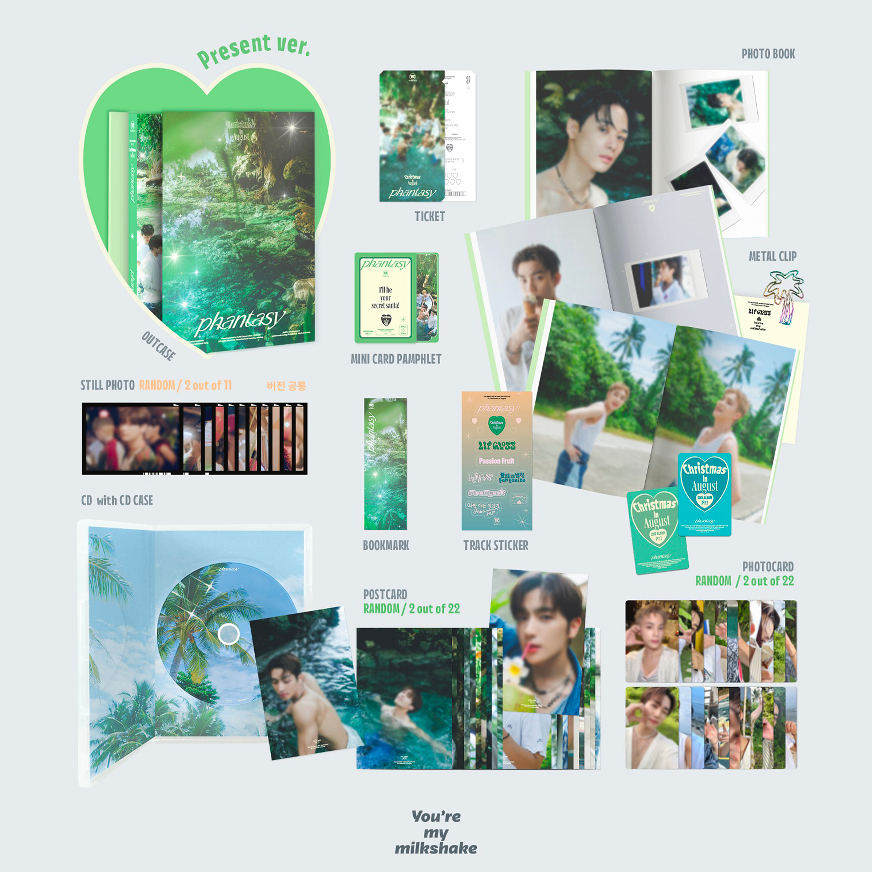 THE BOYZ - [PHANTASY] PT. 1 CHRISTMAS IN AUGUST [2nd Full Album] + POSTER - Stardust K-pop Shop