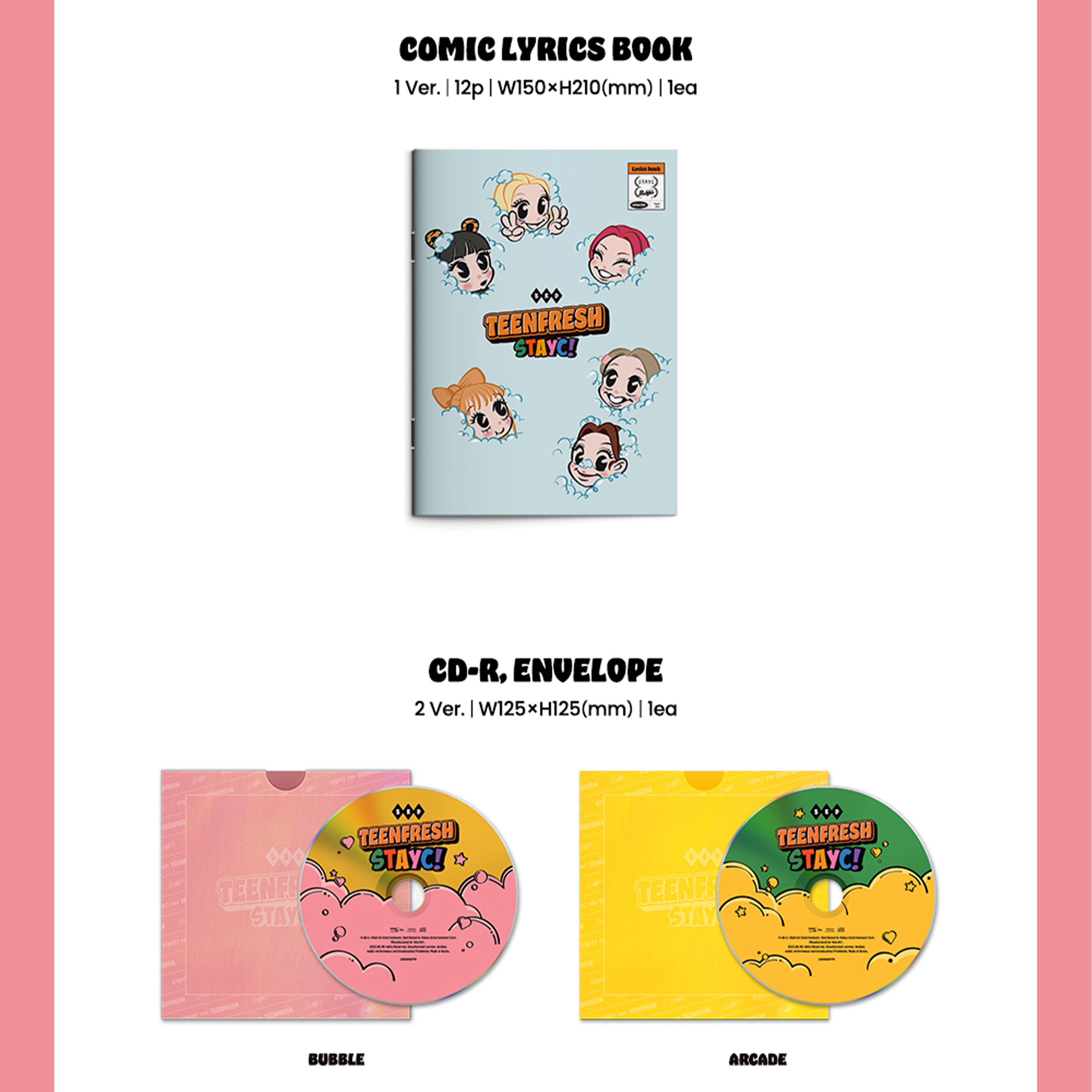 STAYC - TEENFRESH [3rd Mini Album] + POSTER - Stardust K-pop Shop
