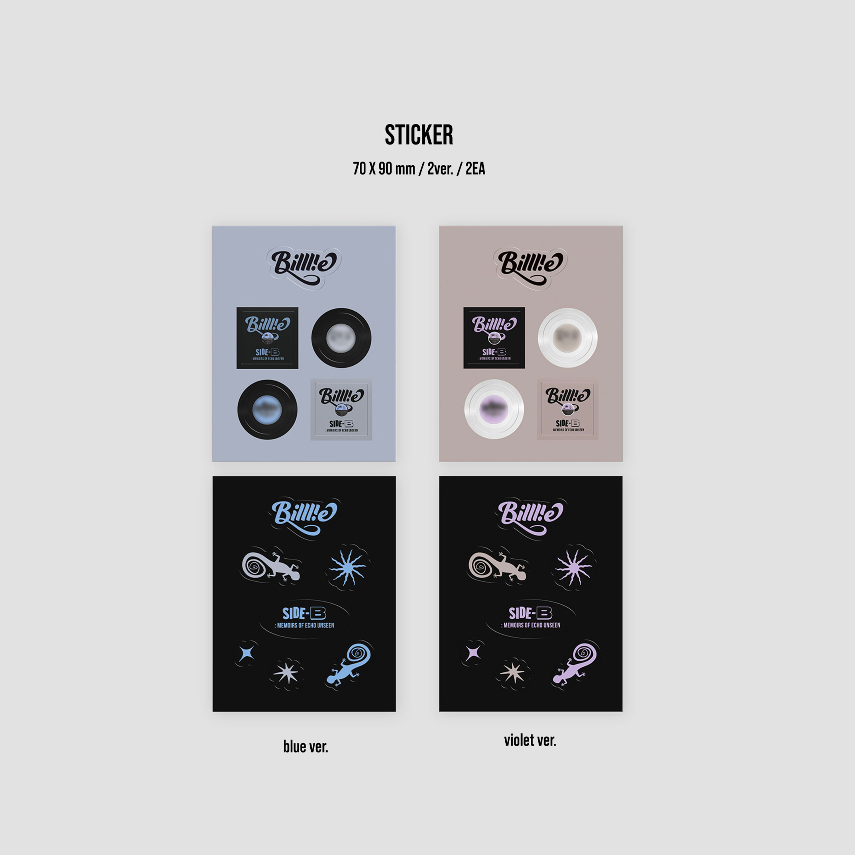 BILLLIE - SIDE-B MEMOIRS OF ECHO UNSEEN [1st Single Album] Poca Album - Stardust K-pop Shop