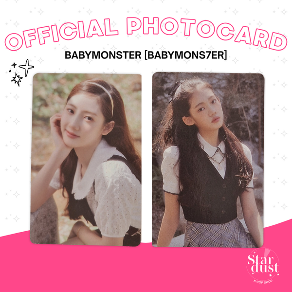 [PHOTOCARD] BABYMONSTER - BABYMONS7ER [POB] - Stardust K-pop Shop