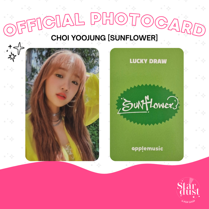 [PHOTOCARD] CHOI YOOJUNG - SUNFLOWER [Set A] - Stardust K-pop Shop