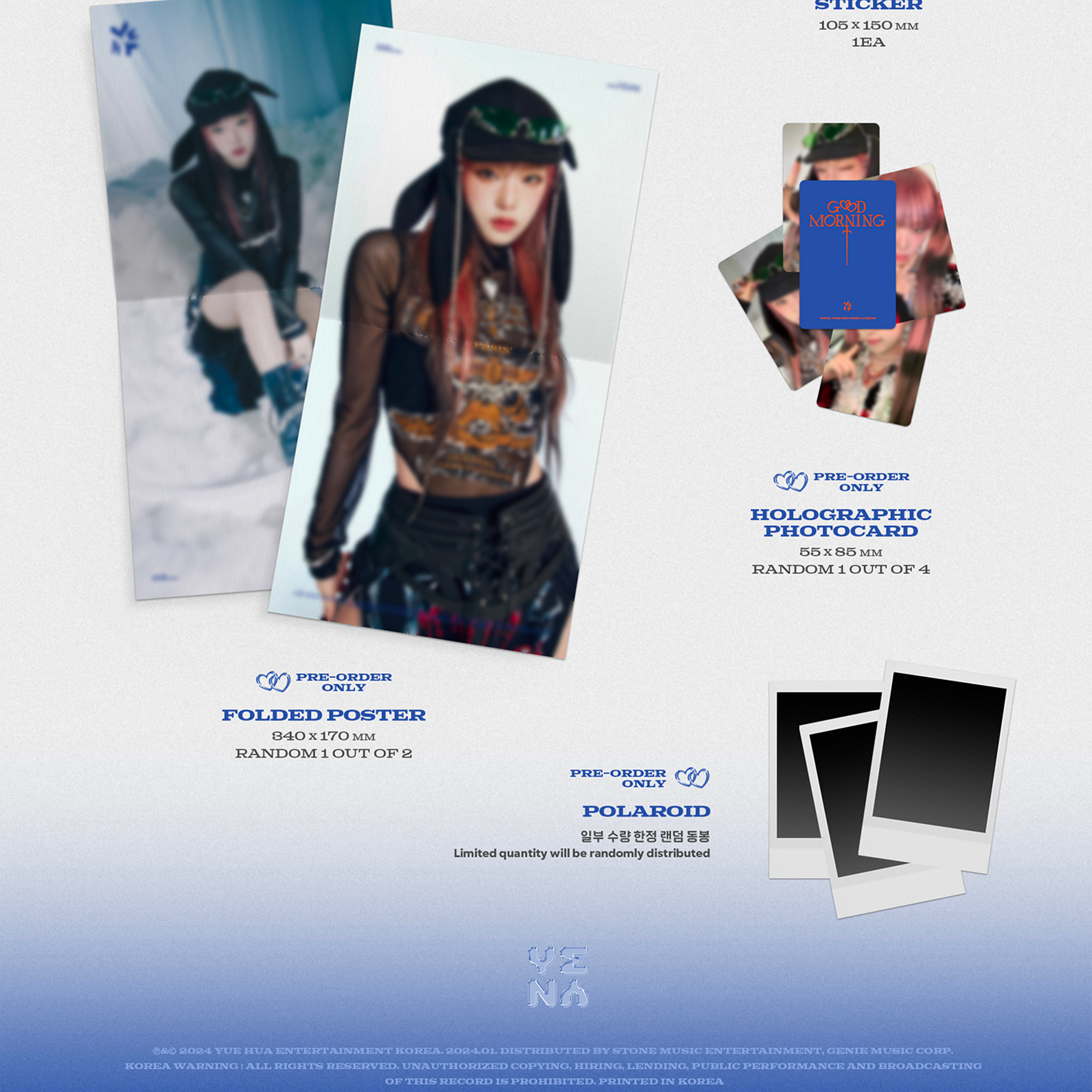 CHOI YENA - GOOD MORNING [3rd Mini Album] - Stardust K-pop Shop