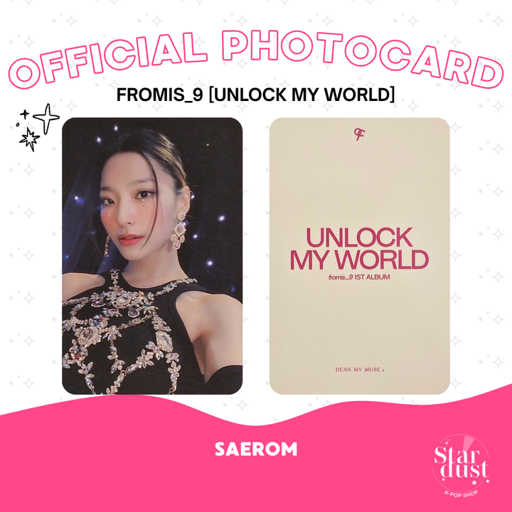 [PHOTOCARD] FROMIS_9 - UNLOCK MY WORLD [Dear My Muse]