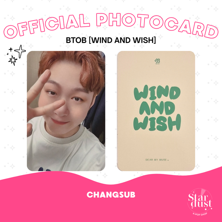 [PHOTOCARD] BTOB - WIND AND WISH [Dear My Muse] - Stardust K-pop Shop