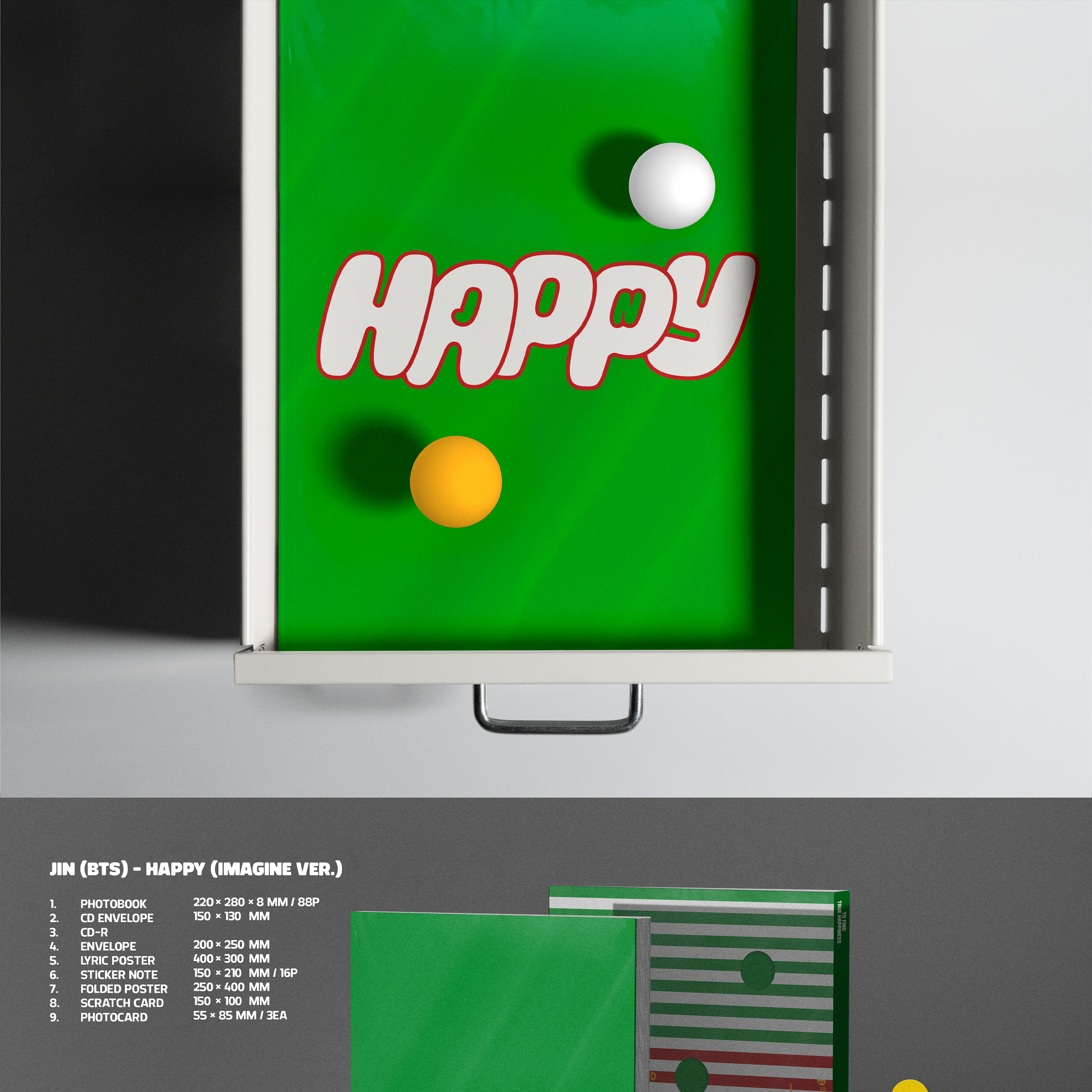 JIN - HAPPY - Stardust K-pop Shop