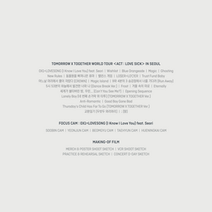 TXT - 2022 WORLD TOUR 'ACT: LOVESICK' IN SEOUL [Digital Code] - Stardust K-pop Shop