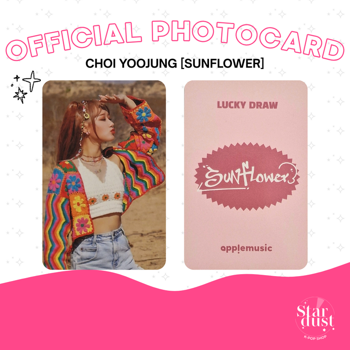 [PHOTOCARD] CHOI YOOJUNG - SUNFLOWER [Set B] - Stardust K-pop Shop