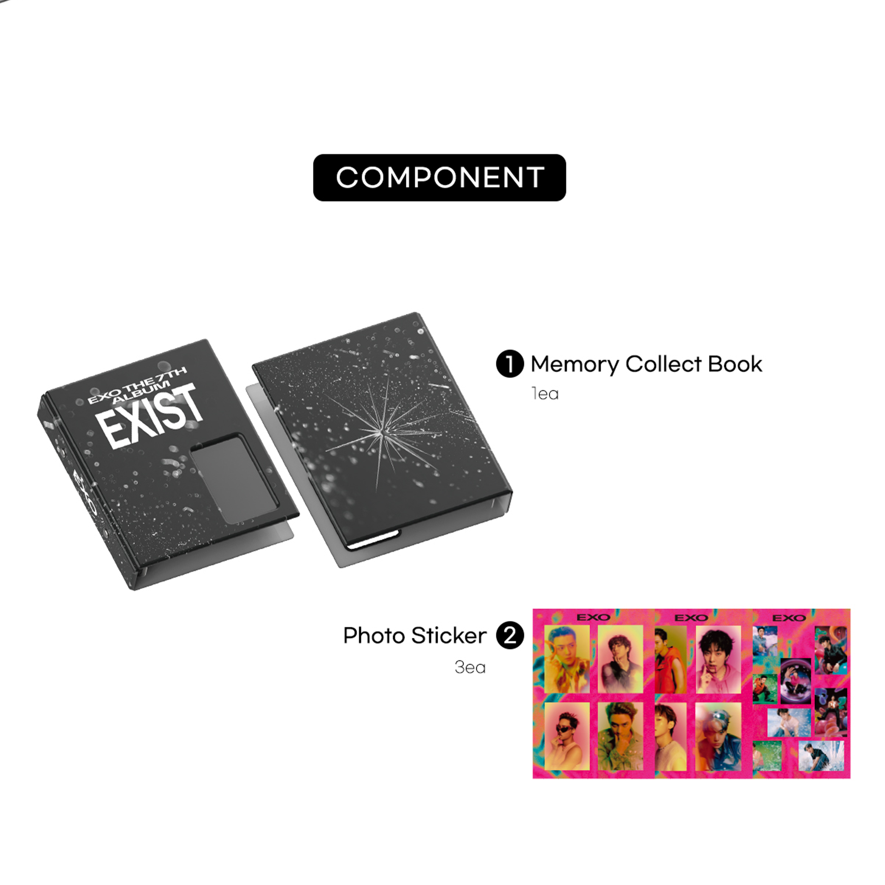 EXO - MEMORY COLLECT BOOK - Stardust K-pop Shop
