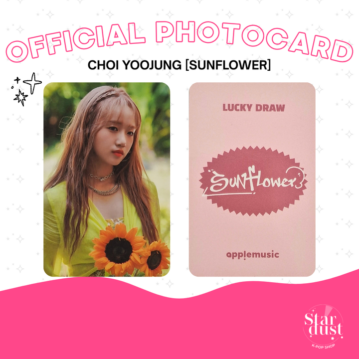 [PHOTOCARD] CHOI YOOJUNG - SUNFLOWER [Set B] - Stardust K-pop Shop