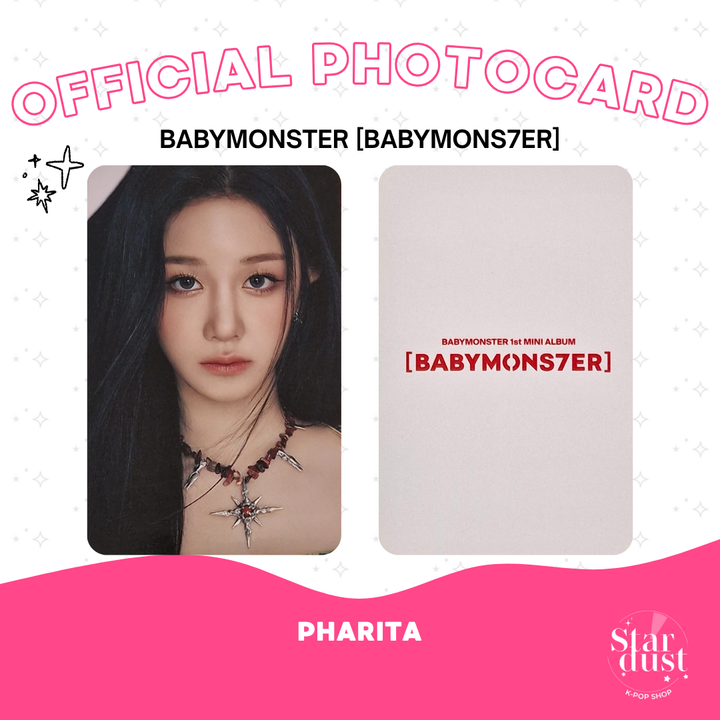 [PHOTOCARD] BABYMONSTER - BABYMONS7ER [Pob] - Stardust K-pop Shop