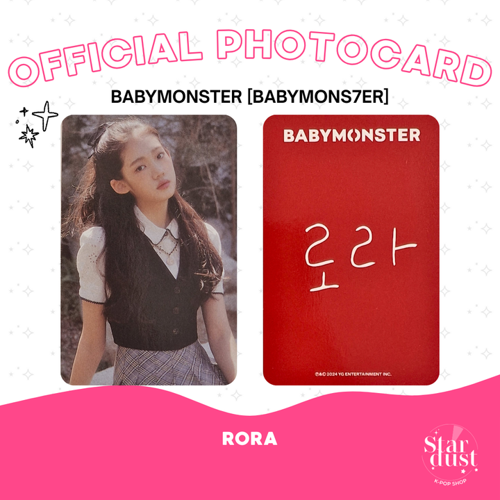 [PHOTOCARD] BABYMONSTER - BABYMONS7ER [POB] - Stardust K-pop Shop