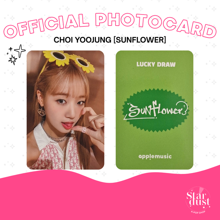 [PHOTOCARD] CHOI YOOJUNG - SUNFLOWER [Set A] - Stardust K-pop Shop