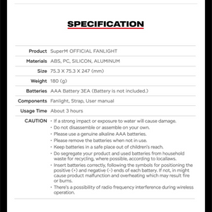 SUPERM - OFFICIAL LIGHTSTICK - Stardust K-pop Shop
