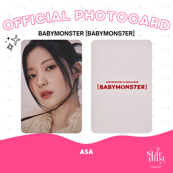 [PHOTOCARD] BABYMONSTER - BABYMONS7ER [Pob] - Stardust K-pop Shop