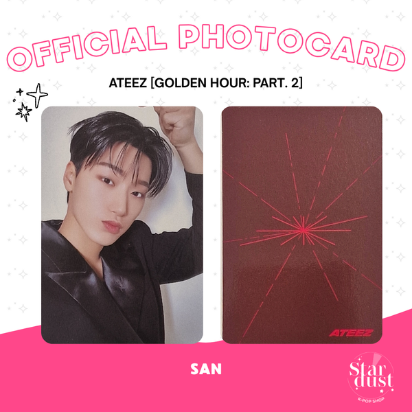 [PHOTOCARD] ATEEZ (SAN) - GOLDEN HOUR: PART. 2