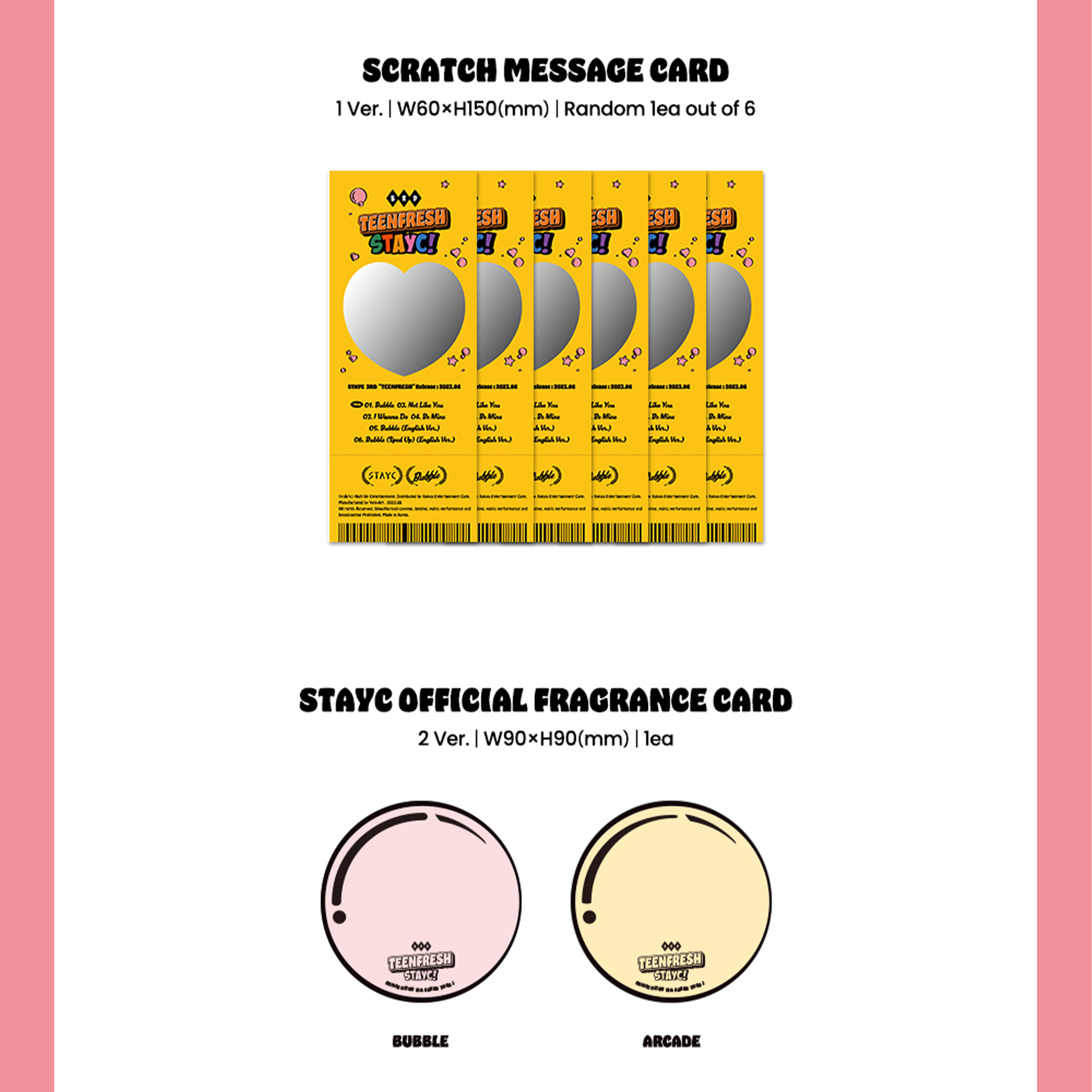 STAYC - TEENFRESH [3rd Mini Album] + POSTER - Stardust K-pop Shop