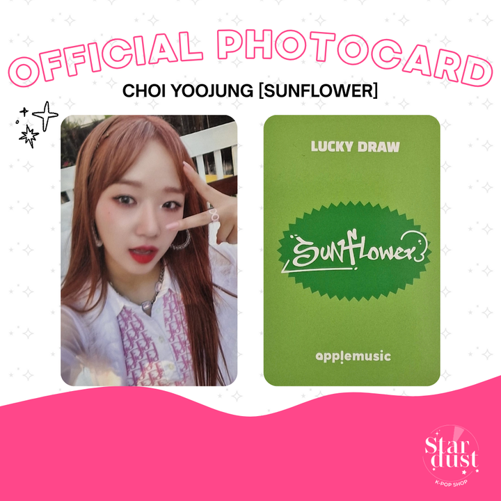 [PHOTOCARD] CHOI YOOJUNG - SUNFLOWER [Set A] - Stardust K-pop Shop