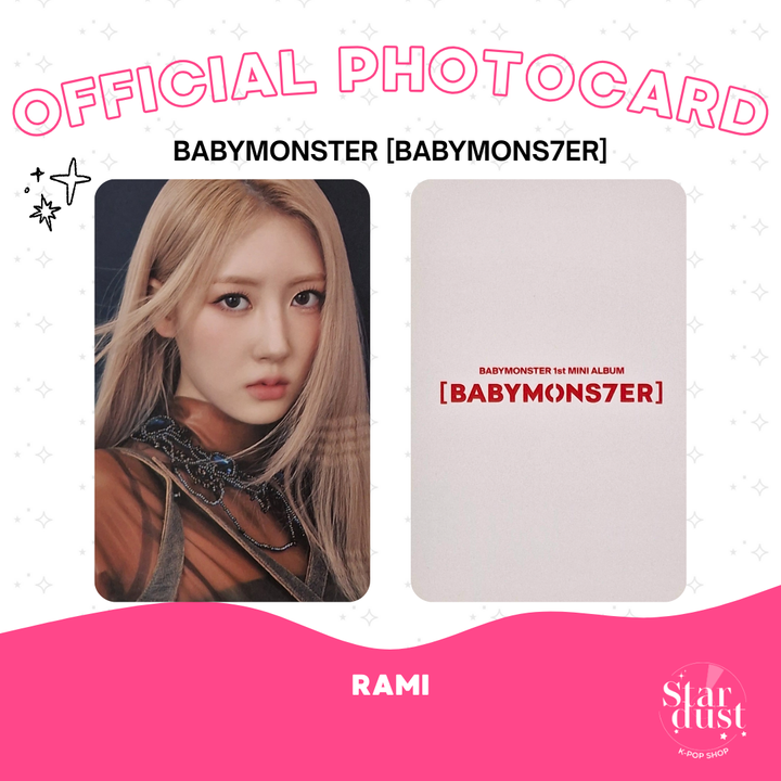 [PHOTOCARD] BABYMONSTER - BABYMONS7ER [Pob] - Stardust K-pop Shop