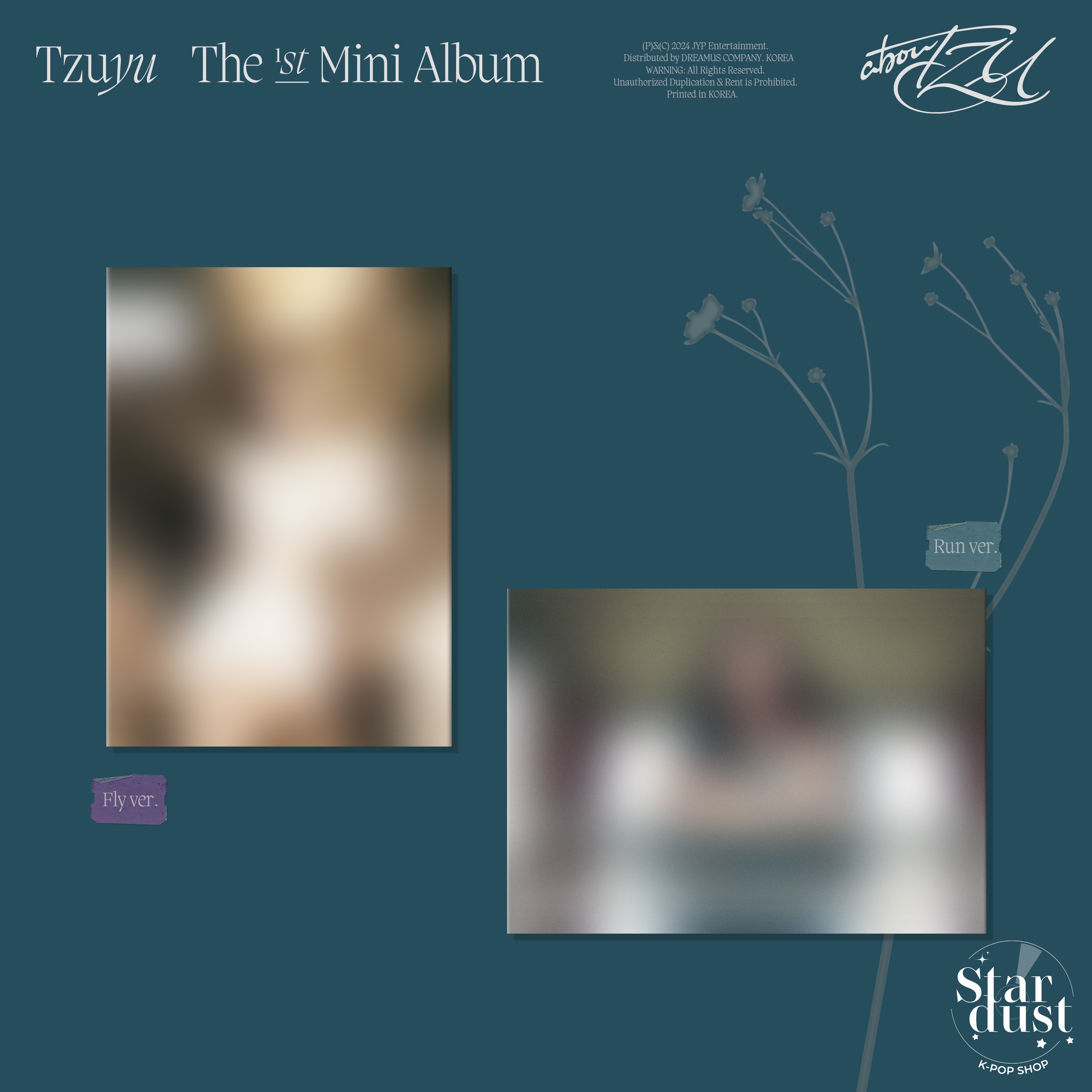 TZUYU - AbouTZU [1st Mini Album] + POSTER - Stardust K-pop Shop
