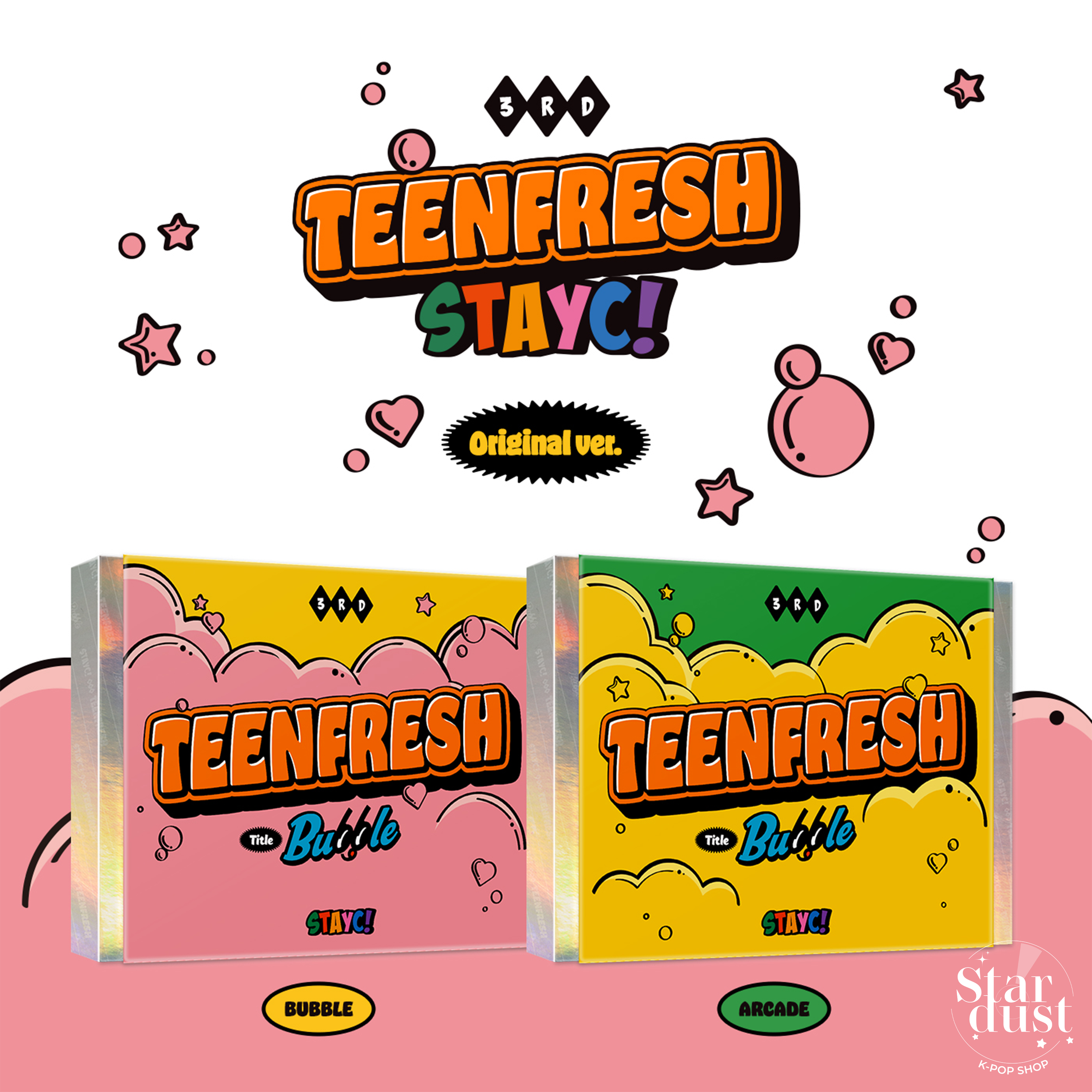 STAYC - TEENFRESH [3rd Mini Album] + POSTER - Stardust K-pop Shop