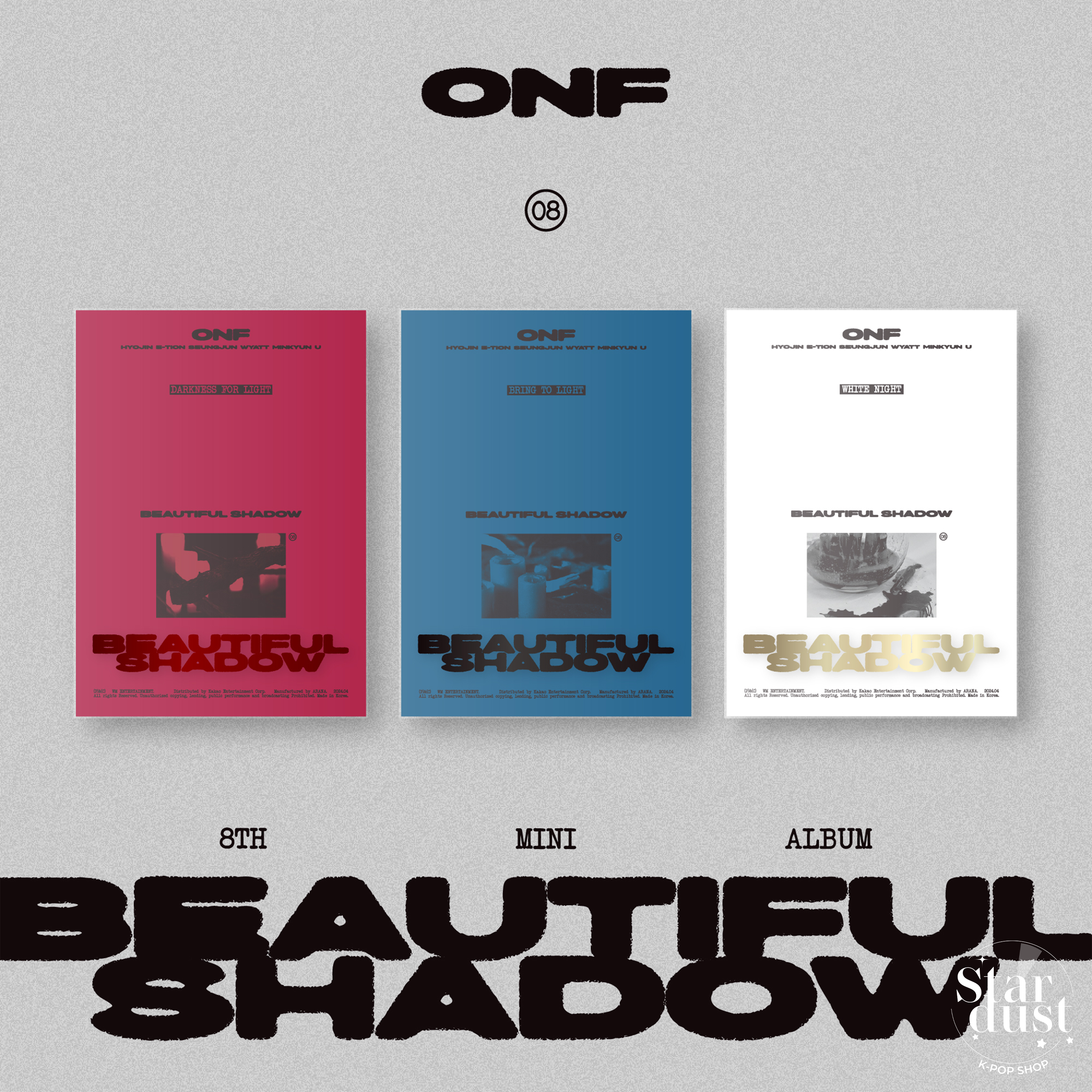 ONF - BEAUTIFUL SHADOW [8th Mini Album] - Stardust K-pop Shop