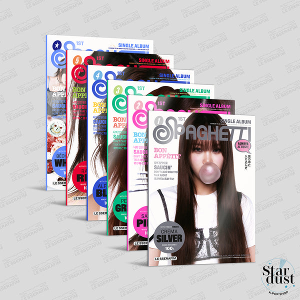 LE SSERAFIM - SPAGHETTI [1st Single Album] Compact Ver.