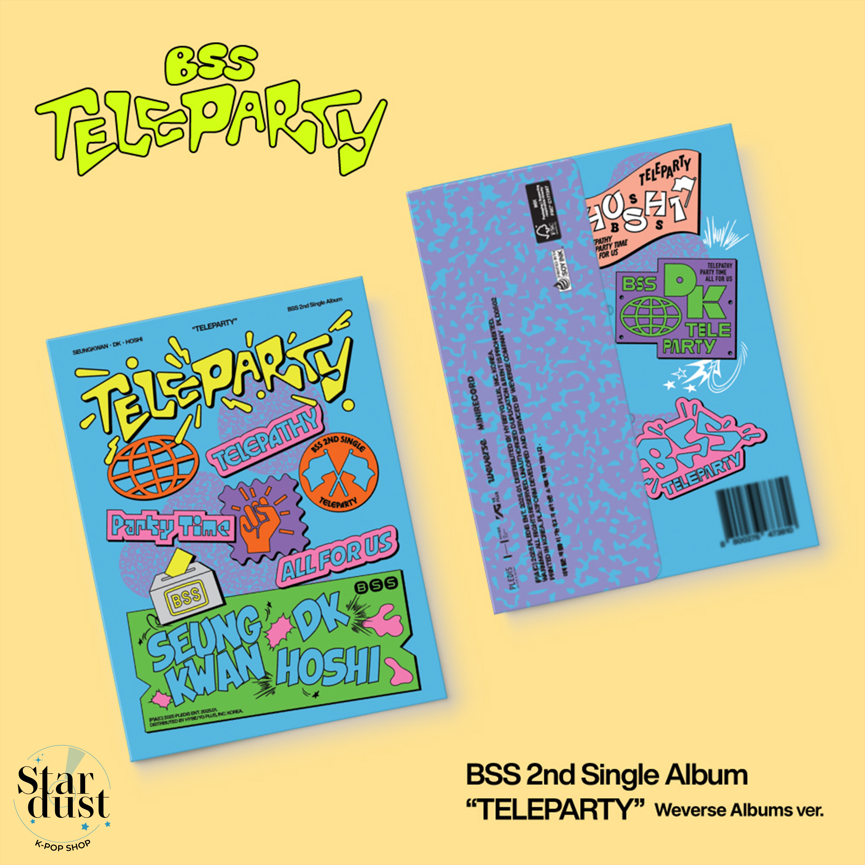 BSS - TELEPARTY [2nd Single Album] Weverse Ver. - Stardust K-pop Shop