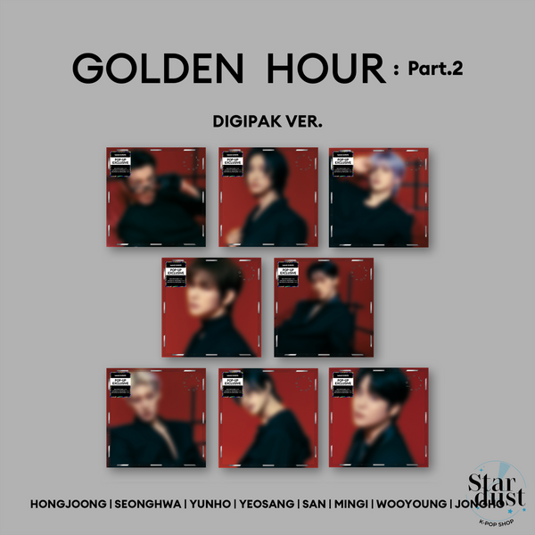 ATEEZ - GOLDEN HOUR: Part. 2 [Digipak Europe Pop-Up Exclusive]