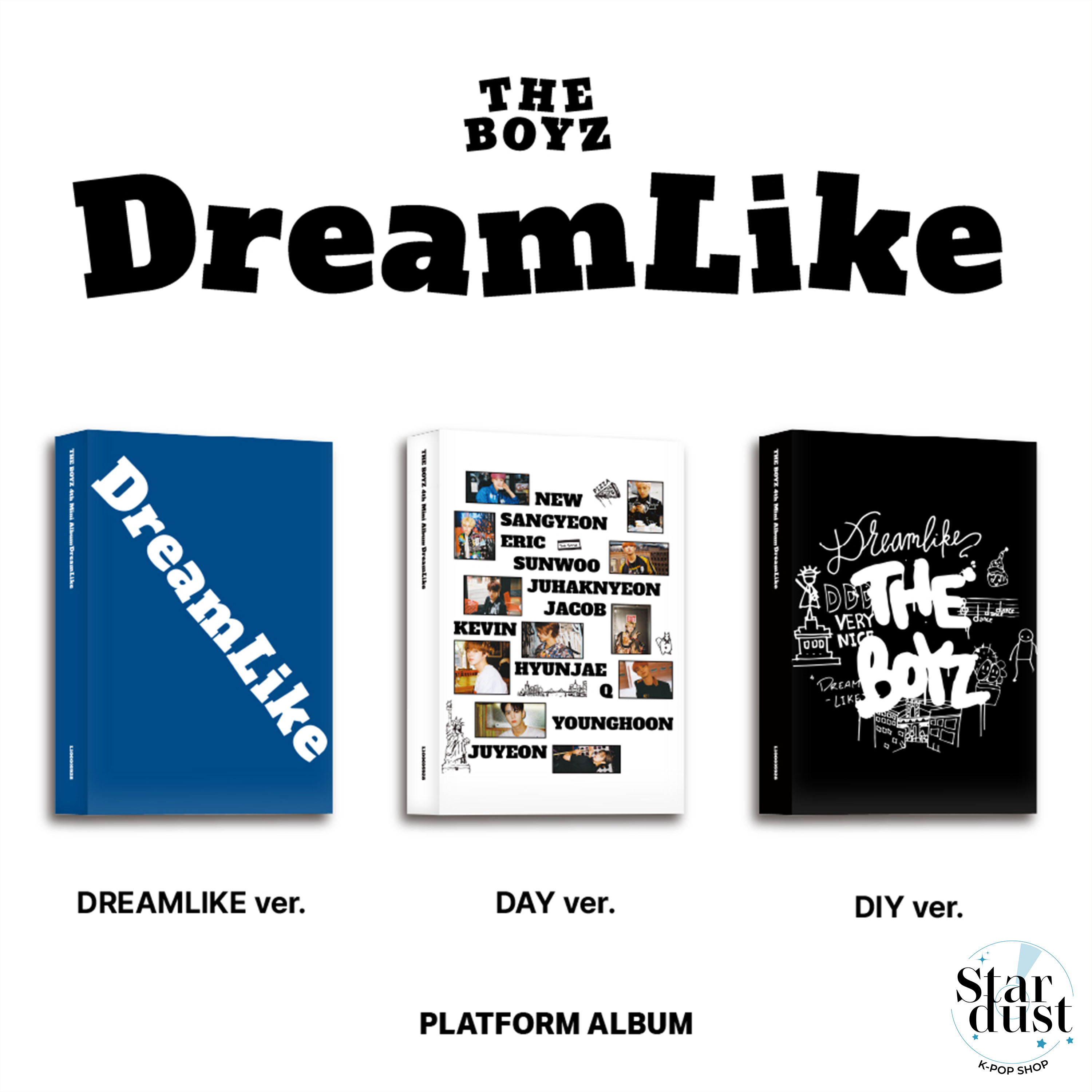 THE BOYZ - DREAMLIKE [4th Mini Album] Platform Ver. - Stardust K-pop Shop