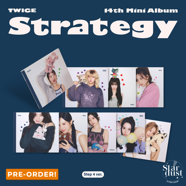 [PRE-ORDER] TWICE - STRATEGY [12th Mini Album] Step4 Ver. + POB