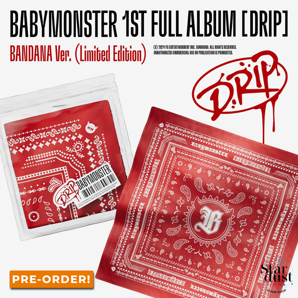 [PRE-ORDER] BABYMONSTER - DRIP [1st Full Album] Bandana Limited Ver.