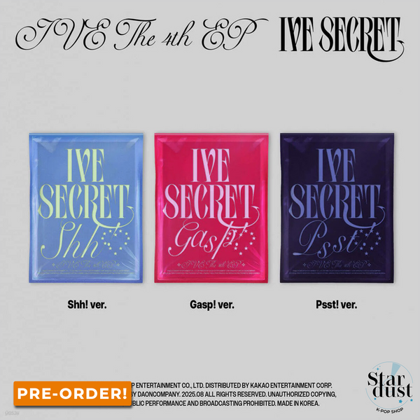[PRE-ORDER] IVE - IVE SECRET [4th Mini Album]