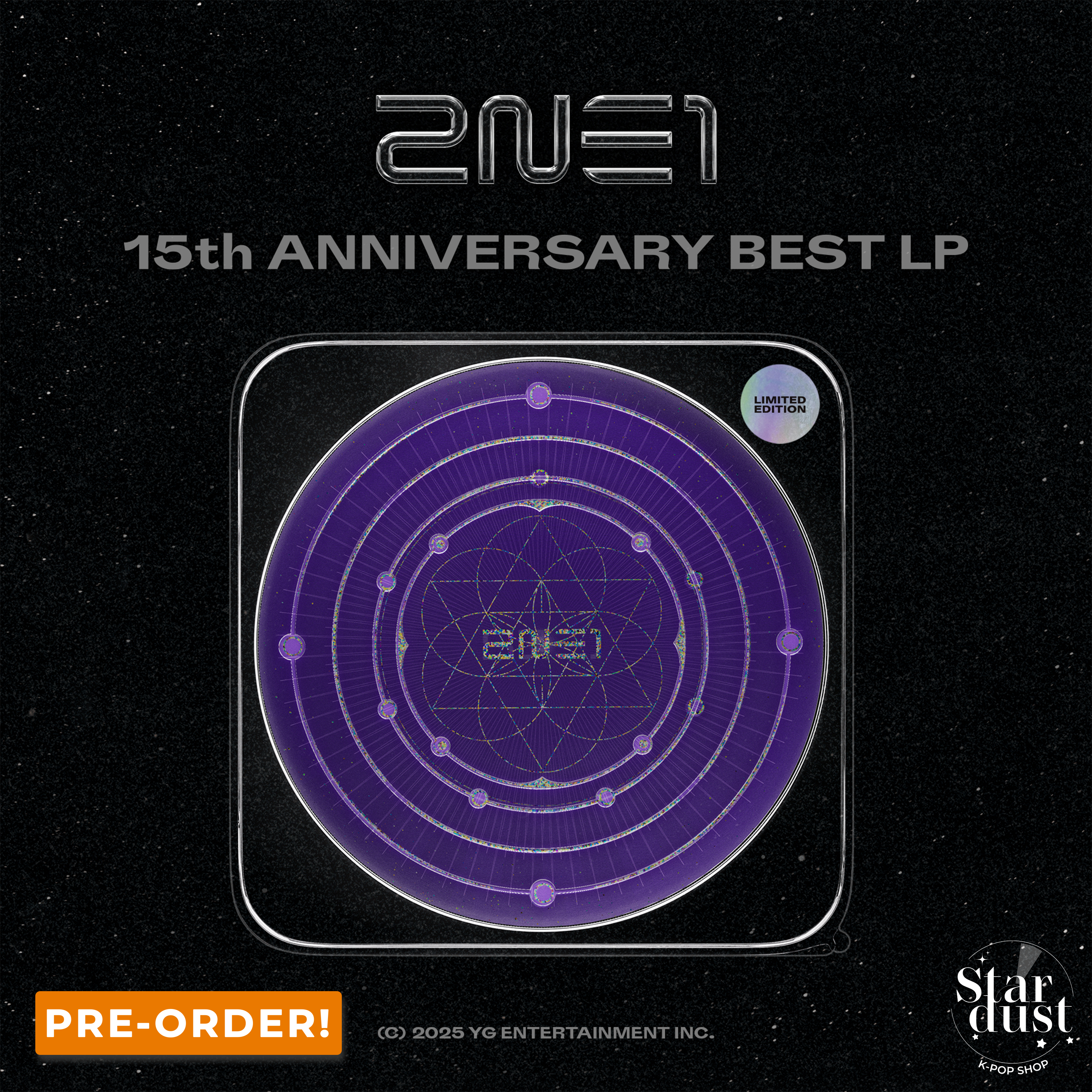 2NE1 - 15th ANNIVERSARY BEST LP - Stardust K-pop Shop