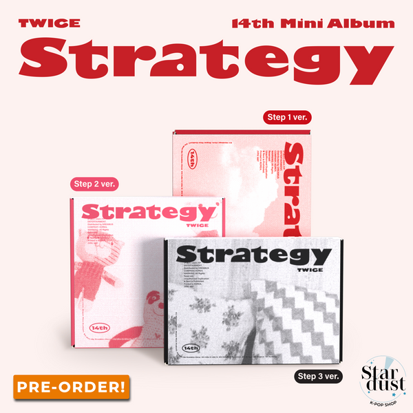 [PRE-ORDER] TWICE - STRATEGY [14th Mini Album] + POB & POSTER