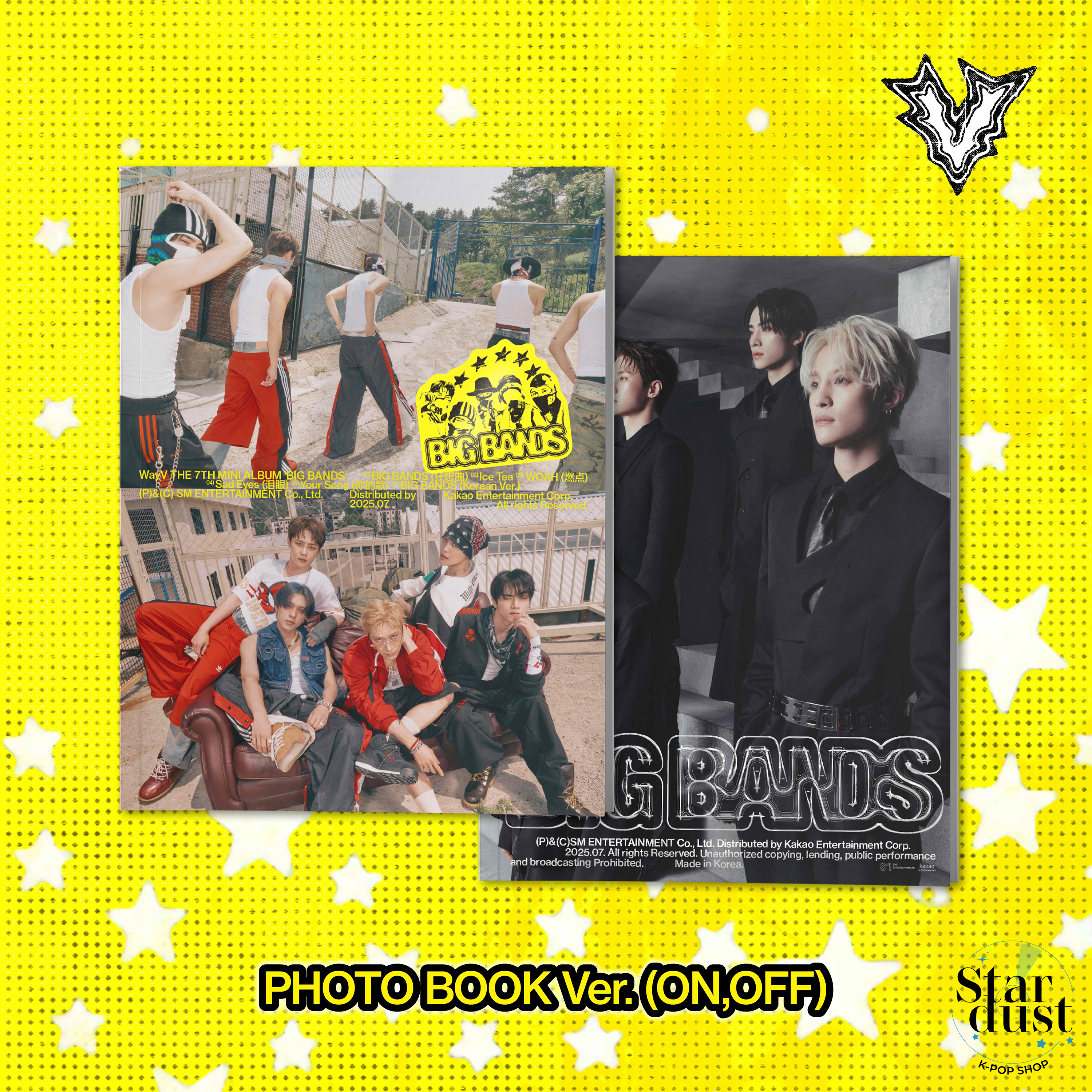 WAYV - BIG BANDS [7th Mini Album] Photobook Ver. - Stardust K-pop Shop