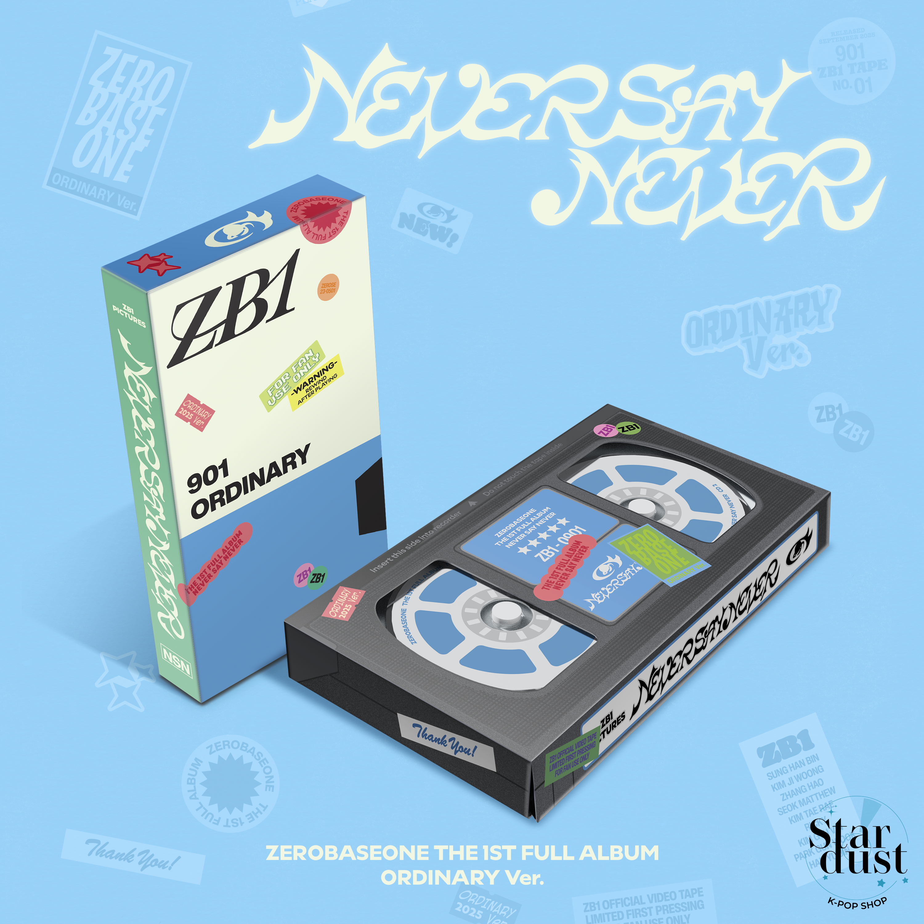 [PRE-ORDER] ZEROBASEONE - NEVER SAY NEVER [1st Full Album] Photobook Ver. - Stardust K-pop Shop