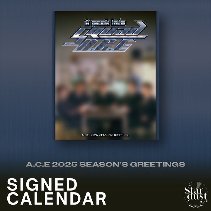 [SIGNED CALENDAR] A.C.E - 2025 SEASON'S GREETINGS [A Peek Into Squad A.C.E] - Stardust K-pop Shop