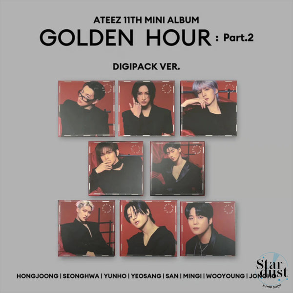 ATEEZ - GOLDEN HOUR PT. 2 [11th Mini Album] Digipack Ver. - Stardust K-pop Shop