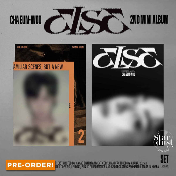 [PRE-ORDER] CHA EUNWOO - ELSE [2nd Mini Album] Set Ver. (Form 1 Ver. + Form 2 Ver.]