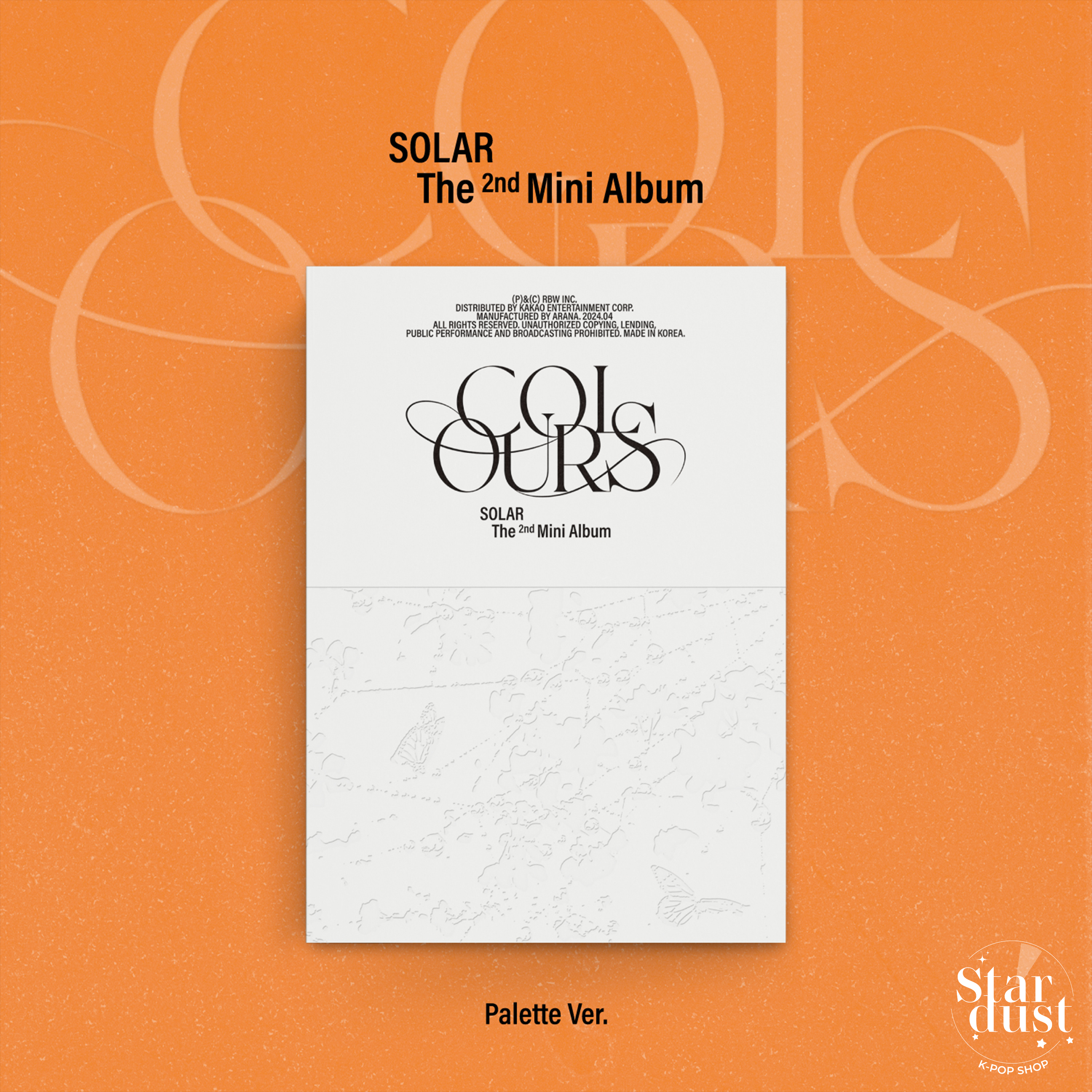 SOLAR - COLOURS [2nd Mini Album] Palette Ver. - Stardust K-pop Shop