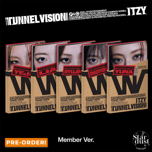 [PRE-ORDER] ITZY - TUNNEL VISION [11th Mini Album] Member Ver.