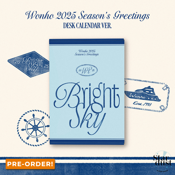 [PRE-ORDER] WONHO - 2025 SEASON'S GREETINGS [Bright Sky] Desk Calendar Ver.