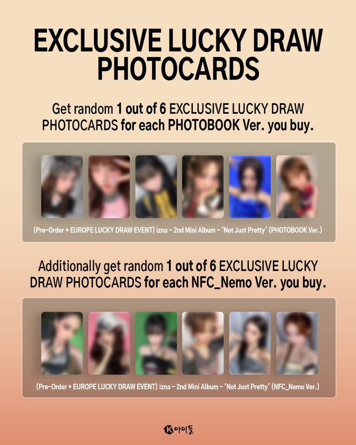 [EUROPE SIGNED / LUCKY DRAW EVENT] IZNA - NOT JUST PRETTY [2nd Mini Album] NFC Ver.