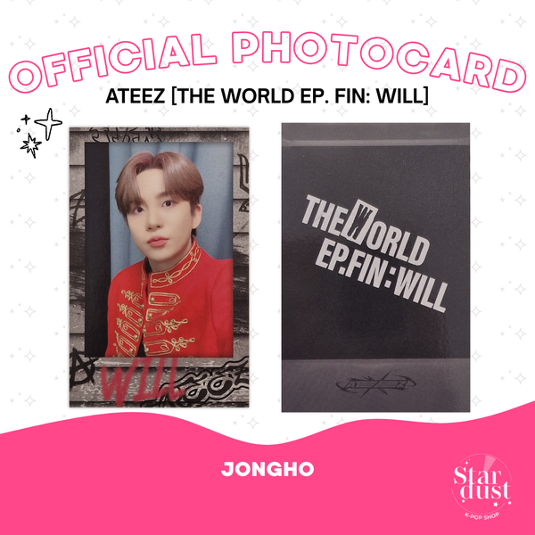 [PHOTOCARD] ATEEZ - THE WORLD EP. FIN: WILL [Pop-Up Exhibition] - Stardust K-pop Shop