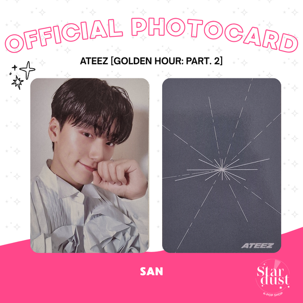 [PHOTOCARD] ATEEZ (SAN) - GOLDEN HOUR: PART. 2