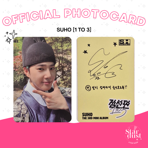 [PHOTOCARD] SUHO - 1 TO 3