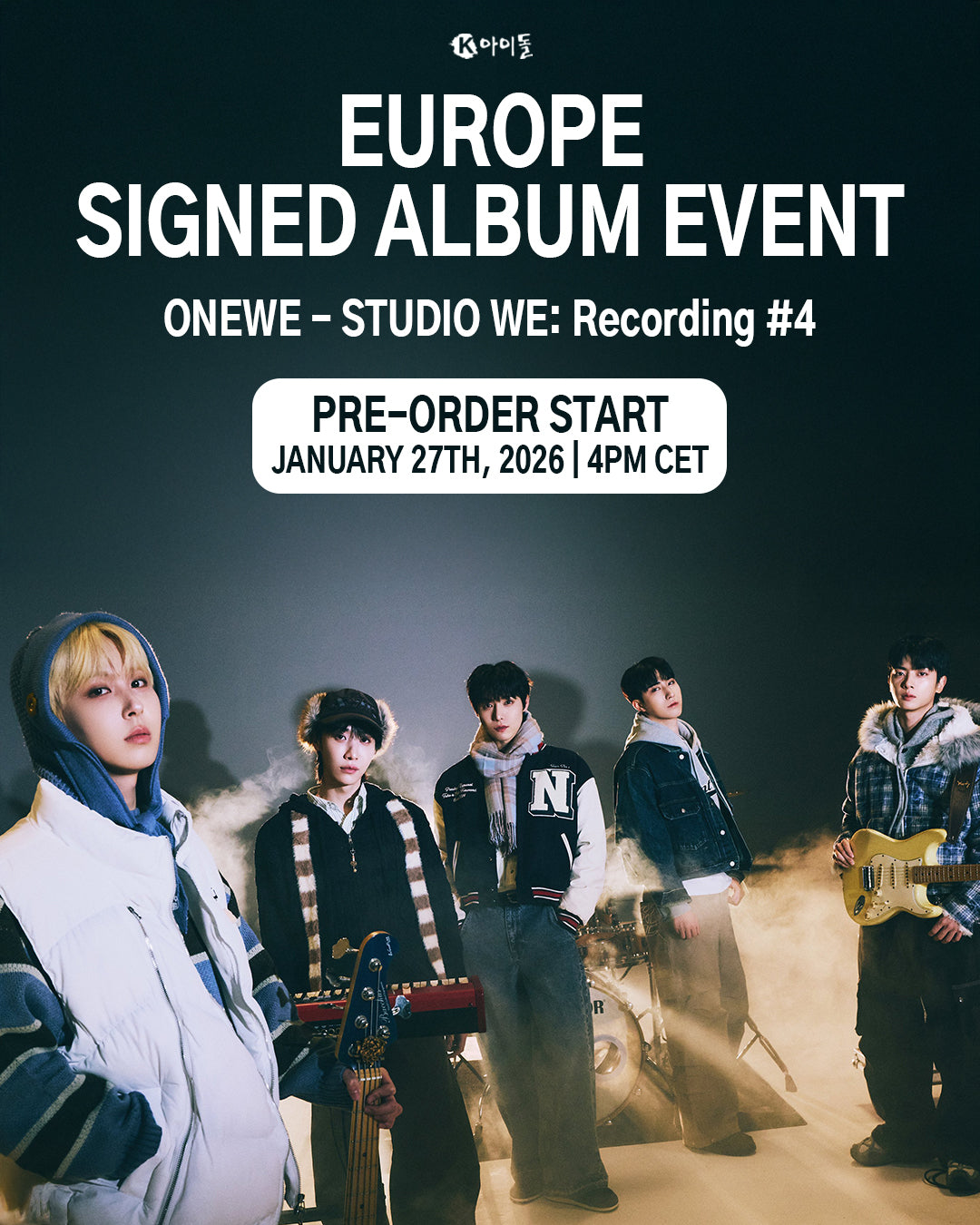 [EU SIGNED ALBUM EVENT] ONEWE - STUDIO WE: Recording #4 - Stardust K-Pop Shop
