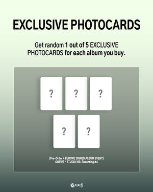[EU SIGNED ALBUM EVENT] ONEWE - STUDIO WE: Recording #4 - Stardust K-Pop Shop