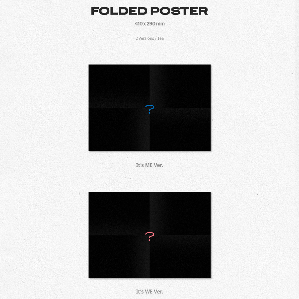 Tempest 1st Mini Album It's Me, It's We folded poster